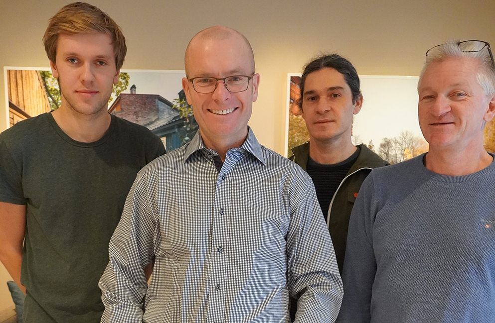 Gjengen bak COHIBA-programmet: Fra venstre Audun Sektnan, Pål Dahle, Ariel Vazques og Petter Abrahamsen.