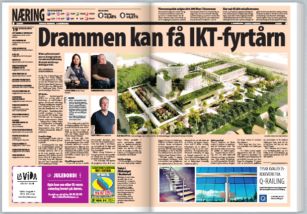 Faksimile av Byavisa Drammen